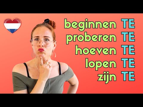 Werkwoorden met TE + infinitief: 4 categorieën! (NT2 - B1) #learndutchwithkim