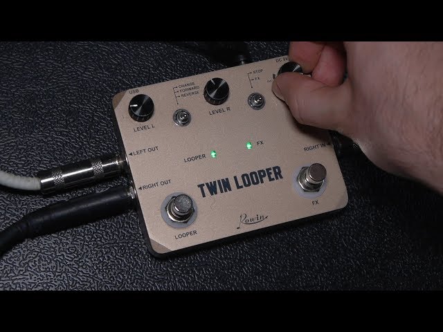 Vídeo relacionado con Pedal de guitarra eléctrica Loop Station Rowin Looper con 11 opciones de reproducción y bucle de 10 minutos para una creatividad sin fin