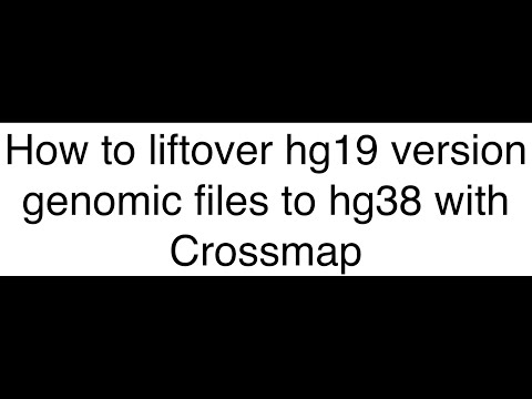 How to convert hg19 version genomics files to hg38 version with Crossmap