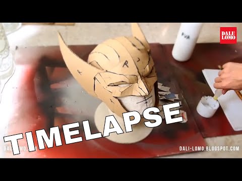 Timelapse  - Wolverine Mask (2014 DIY Cosplay)