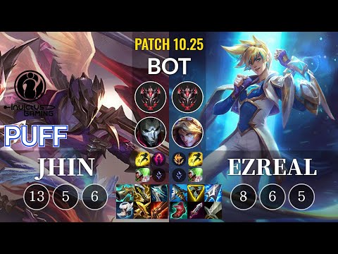IG Puff Jhin vs Ezreal Bot - KR Patch 10.25