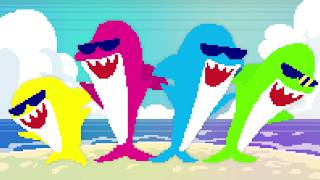 Baby Shark 8bit PIXEL REMIXXX!!! - [The Kiffness X Mike Scott Animation]