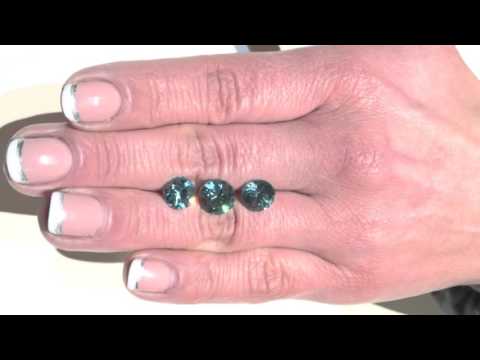 Starlite naturale, tris di gemme con taglio brillante