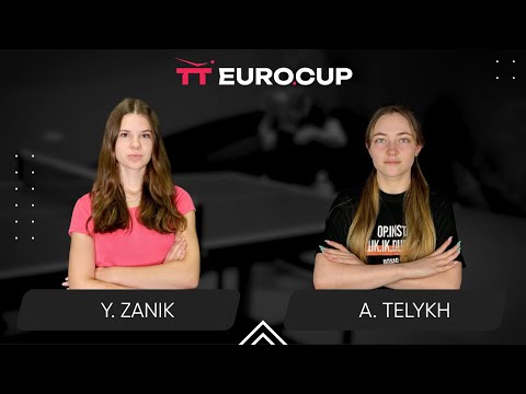 15:55 Yulianna Zanik - Anastasiia Telykh 11.09.2025 TT Euro.Cup Women Ukraine Star. TABLE 3