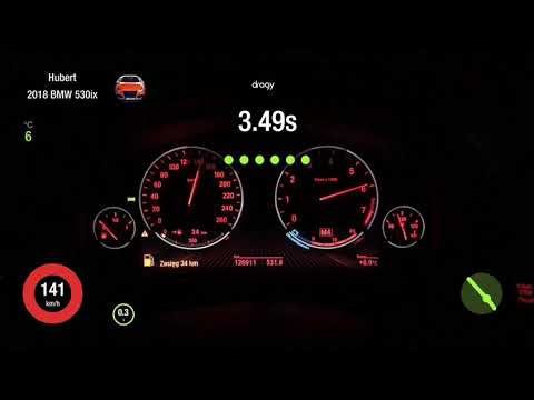 BMW 550i N63 xDrive 100-200km/h drag test.