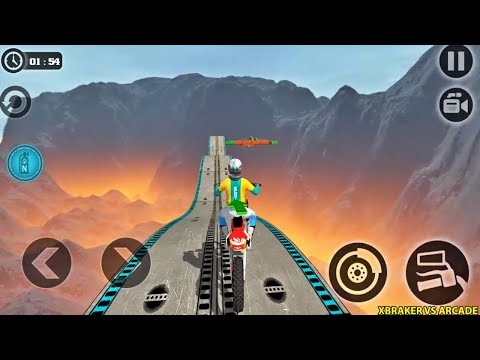 Impossible Moto Bike Tracks 3D: Pro Biker High Speed Driving Stunts - Android GamePlay 2020