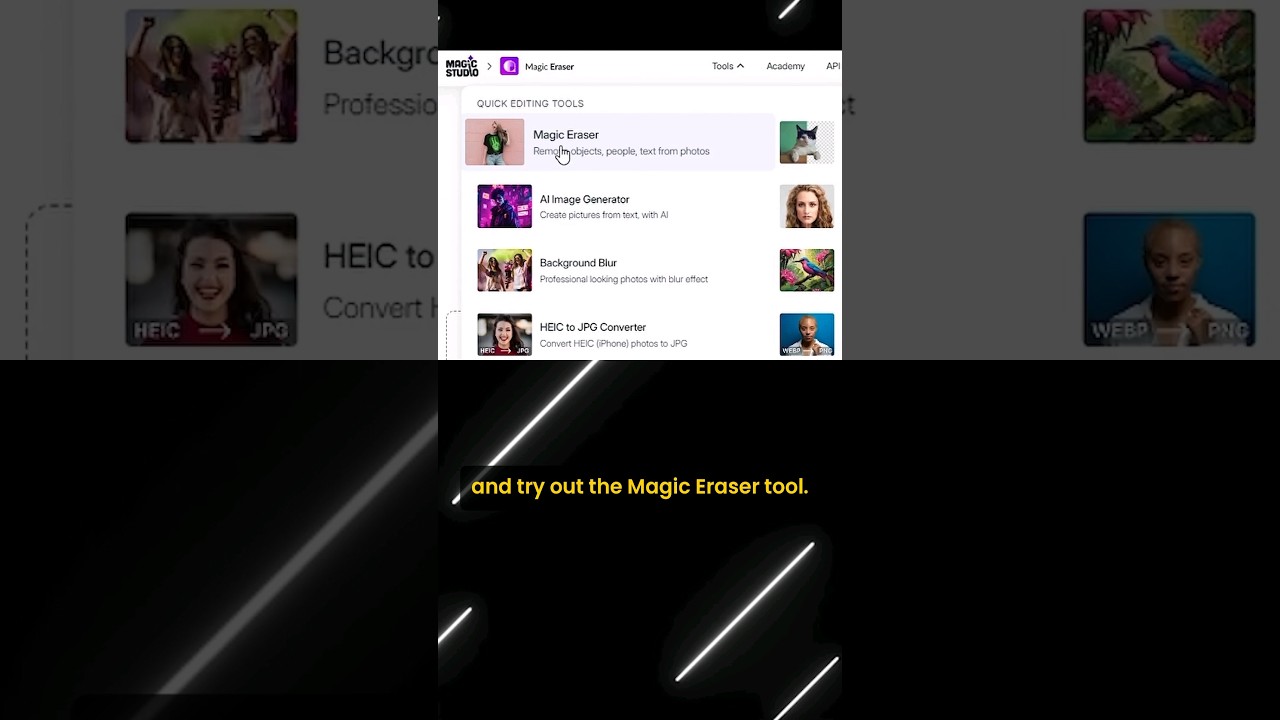 Magic Studio AI: Magic Eraser #aitools #ai #magicearser #magicstudio