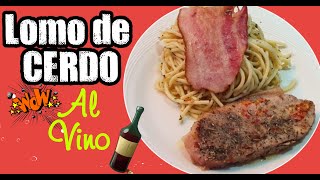 lomo de cerdo al horno o Solomillo de cerdo  (marinado en VINO)🔥🔥🔥🔥🔥