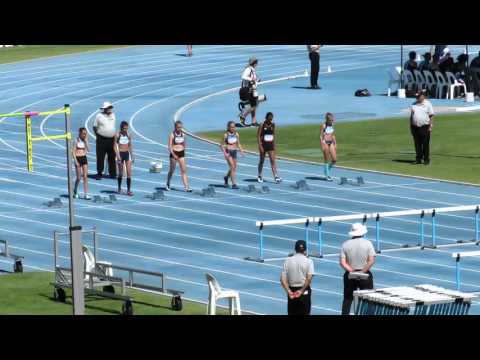 80MH H2 U14W Maya Pundij 12.96  2016 Australian junior Championships