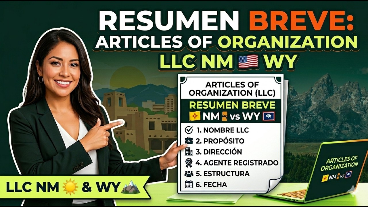 Video tutorial: Articles of Organization