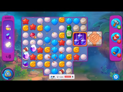 Fishdom lvl 6009-6013 👀 Can you beat this puzzle level?🔥Gameplay #552