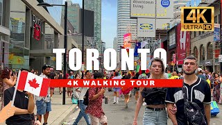 🇨🇦 Experience the BEST of Toronto Downtown Walking Tour in 4K Ultra HDR