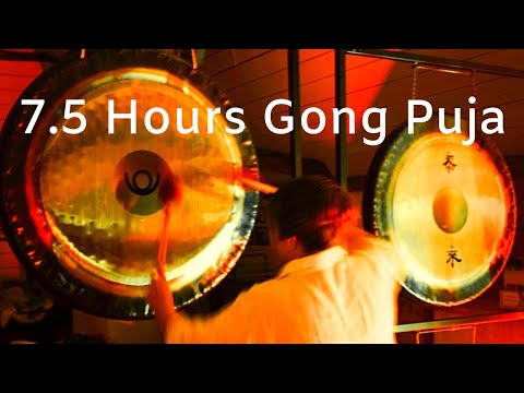 Gong bath 7.5 hours of Gong sounds . Gong Puja no 2 - gong bath meditatiion for relaxation and sleep