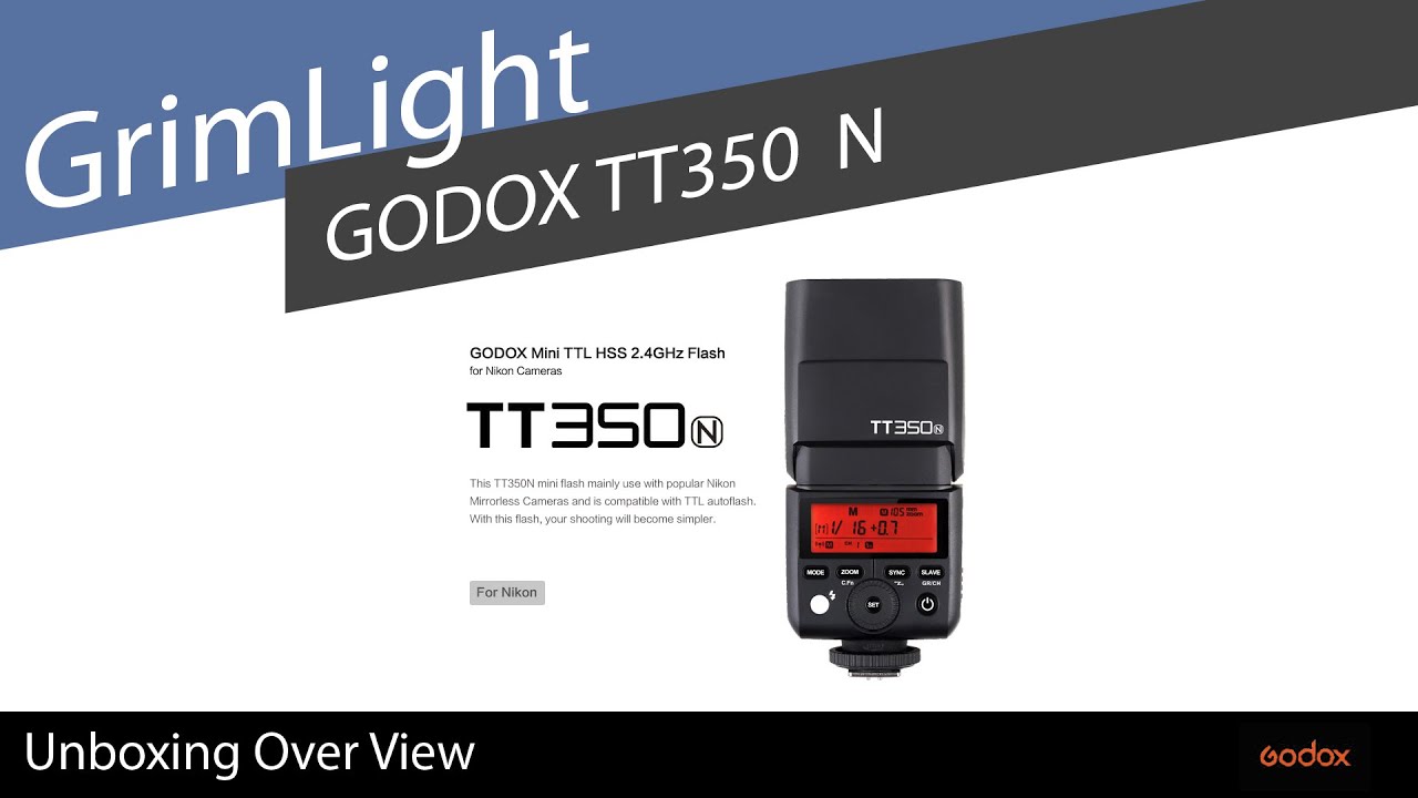Godox TT350N For Nikon - Un-boxing & Overview Full 4K
