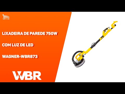 Lixadeira de Parede 750W  com Luz de Led WBR - Video