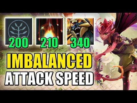 +1000! Max Attack Speed Build [Dark Willow Talent + Berserker's Blood + Fervor] Dota 2 Ability Draft