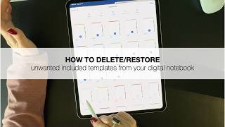 How to Delete and Restore Unwanted Included Templates in Your Digital Notebook