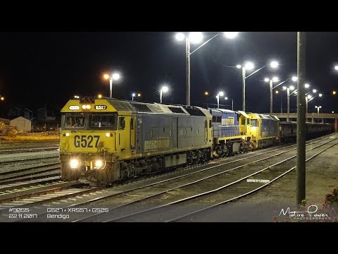 2017 11 22 - Pacific National empty grain - #9055 - G527 + XR557 + G525