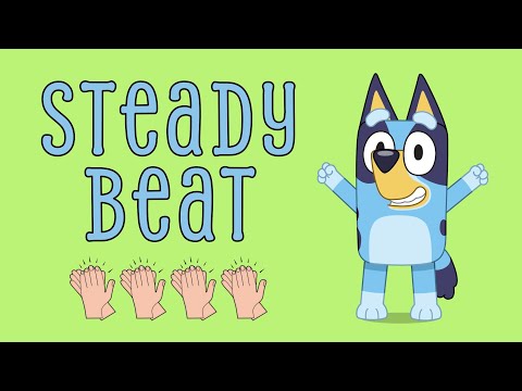 Kindergarten Music | Easy Bluey Pulse Exercise for Kids | Clap, Tap & Count a Steady Beat