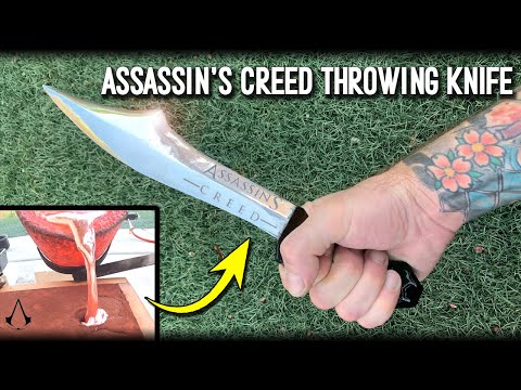 Casting Assassin's Creed Throwing Knife From Solid Aluminum - Metal Casting At Home