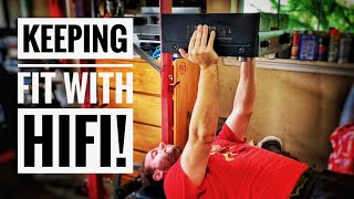 Working Out with Hifi Gear! Make a Yamaha, Klipsch, DCM, & Monster Cable Audiophile Home Gym