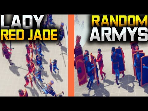 LADY RED JADE vs RANDOM ARMYS | TABS - Totally Accurate Battle Simulator