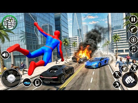 Spider-Man Saves People 🚨 City Rescue Gameplay | Open World Superhero Action