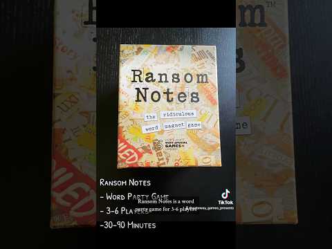 Small Game Review: Ransom Notes