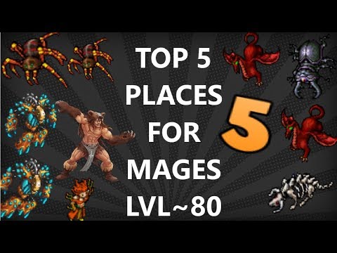 Tibia [where to hunt ED/MS] - MY TOP 5 PLACES FOR MAGES ~80  [2020]