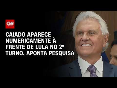 Ronaldo Caiado surge numericamente à frente de Lula em 2⁰ turno, diz Real Time | CNN PRIME TIME