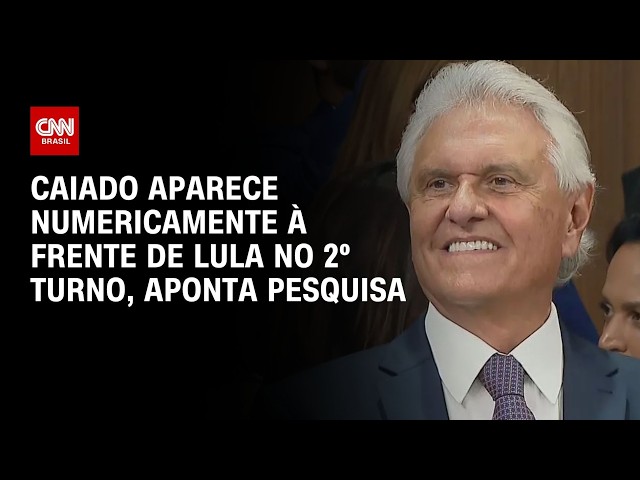 Ronaldo Caiado surge numericamente à frente de Lula em 2⁰ turno, diz Real Time | CNN PRIME TIME