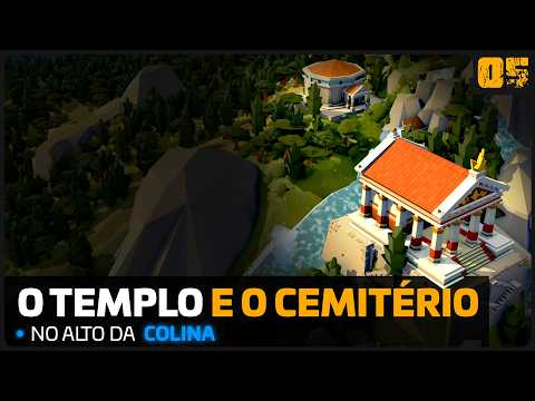 O TEMPLO E O CEMITÉRIO NO ALTO DA COLINA - NOVA ROMA