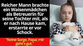 Reicher Mann brachte ein Waisenmädchen als Betreuerin für seine Tochter mit, als er nach Hause kam…