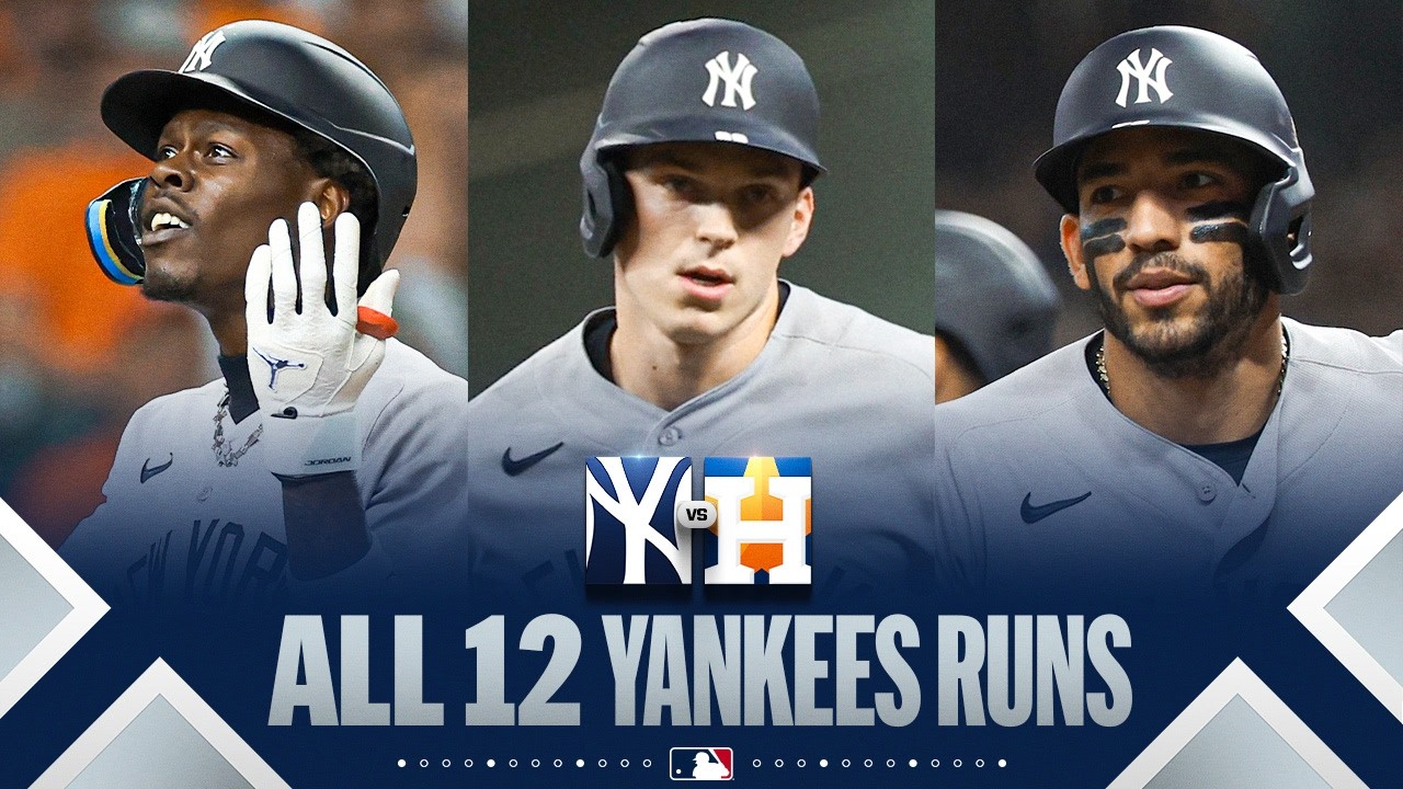 ALL 12 RUNS: Yankees infielders hit 4 home runs in lopsided win vs. Astros 💪 | MLB Highlights