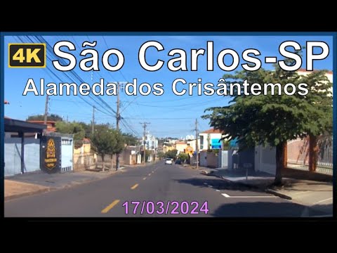 [4k] Rodando por São Carlos-SP - Alameda dos Crisântemos - 17/03/2024