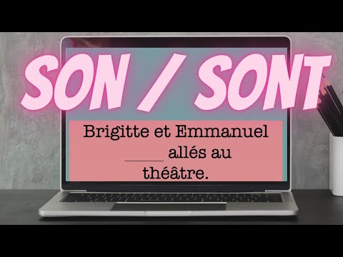 SON / SONT (EXERCICES/TEST) : Quelle est la bonne orthographe