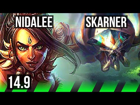 NIDALEE vs SKARNER (JGL) | 8/0/6, 66% winrate, Legendary | KR Grandmaster | 14.9