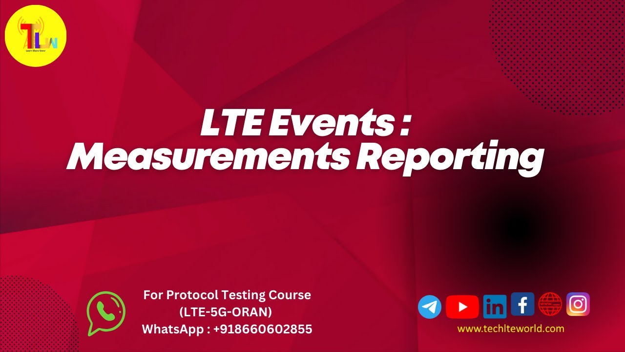 LTE Events : Measurements Reporting