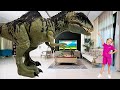 Dinosaur Stories For Kids Stephi S Dinosaur Toys Become Alive In Her House