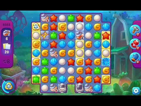 Fishdom Super Hard Level 9353 (with Double Lightning, Torpedo and Hammer) @choraelmin