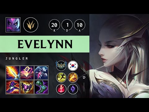 Evelynn Jungle vs Nidalee - KR Challenger Patch 25.10
