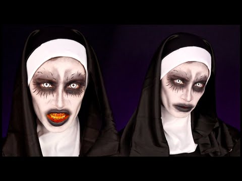 MAQUILLAJE DE MONJA FÁCIL Y RÁPIDO PARA HALLOWEEN | Idea de ULTIMO MINUTO EN HALLOWEEN | NatyGloss