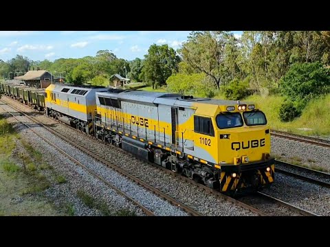 QUBE ORE TRAIN. AUSTRALIA. MAITLAND NSW.