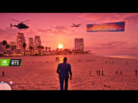 [4K] GTA Vice City Actual Nextgen Edition FULL GAMEPLAY WITH ULTRA GRAPHICS AND TEXTURE MOD