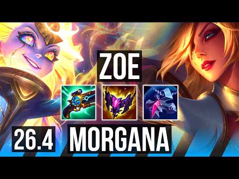 ZOE vs MORGANA (MID) | Good KDA: 13/1/2 | EUW Master | 26.4