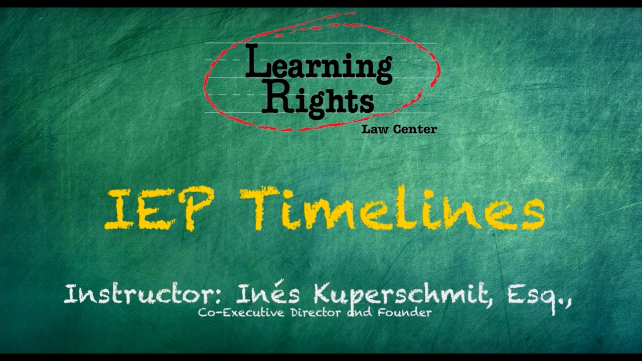 Learning Rights Legal Timelines