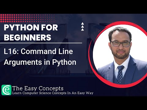 Python For Beginners L16 Command Line Arguments In Python The Easy Concepts