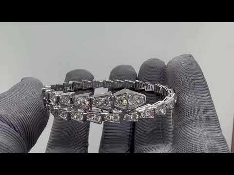 Bulgari Full Diamond Snake Bracelet