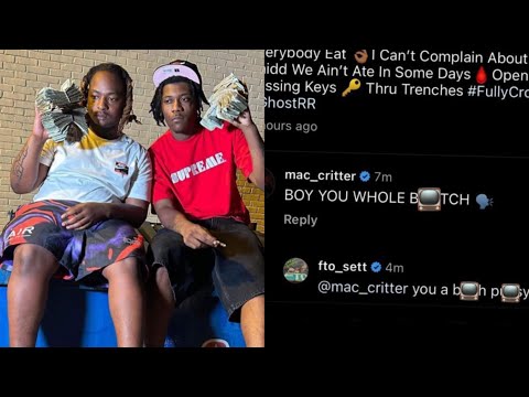 Mac Critter Disses Sett For Linkin With His Opps After Sett Takes Pic With Number Foe ,Sett Replies!