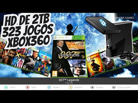 HD de 2TB com 323 Jogos para Xbox 360 - Cliente de Uchoa - São Paulo